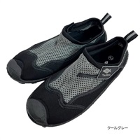 アクアシューズ 【ビーチシューズ/水陸両用シューズ】(クールグレー-18cm)